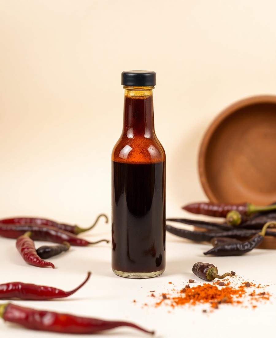 Smoke & Fire chilli sauce bottle